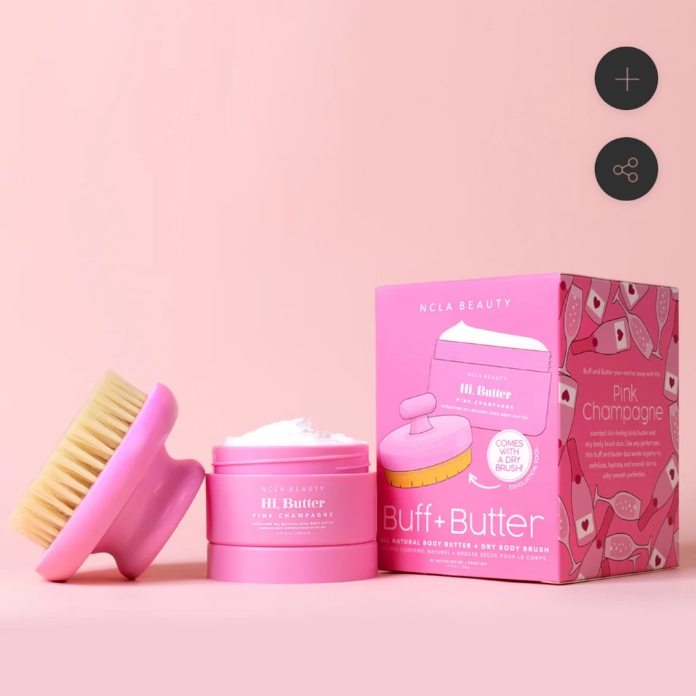 NIB NCLA Pink Champagne Buff + Butter Set